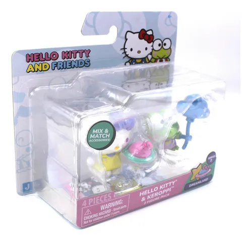 Figura Hello Kitty Keroppi Set Dulce Y Nube 5cm Original