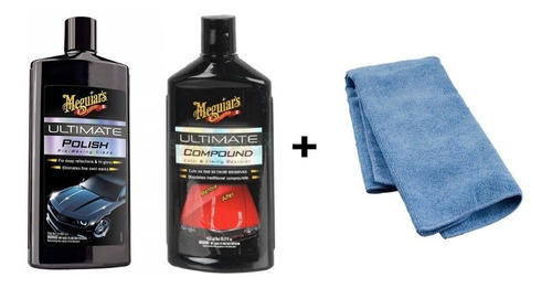 Combo Meguiars Ultimate Compound Y Ultimate Polish G-17216 Y G-19216 Con Toalla De Microfibra