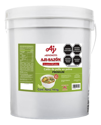 14 Kg Cubeta Sazonador Caldo De Pollo En Polvo Ajinomoto