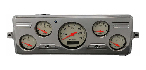 Dolphin Gauge 1939 Chevy Car 5 Dash Cluster Panel Shark