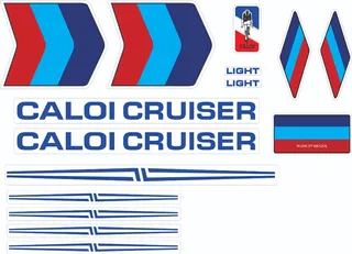 Adesivos Caloi Cruiser Light Metalizado