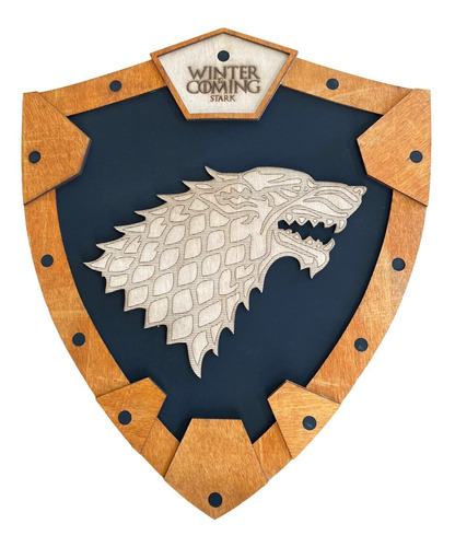 Cuadro Madera Mdf Serie Got Winter Is Coming House Stark 