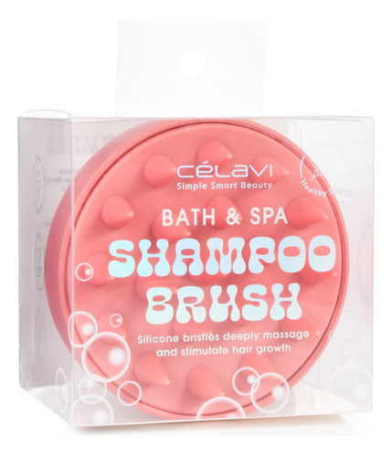Celavi Cepillo Para Shampoo Exfoliante Salmon