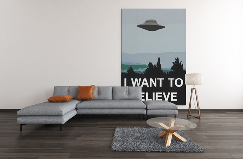 Cuadro Moderno Mural The X-files Ufo