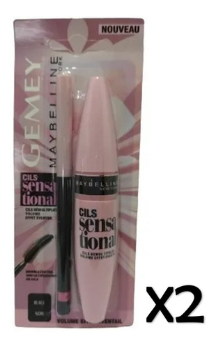 Rimel Mascara Pestañas Maybelline Sensational Con Creyon