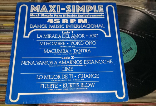 Abc Yoko Ono Maxi-simple Para Dif Dance Music Lp Arg / Kktus