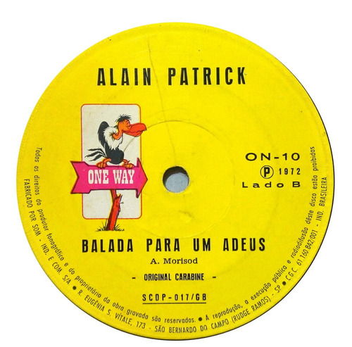Imagem 10 de 10 de Alain Patrick Compacto 1972 Concerto Para Um Verão