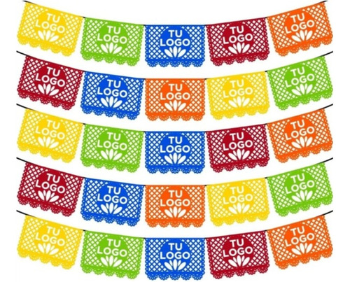 Papel Picado - Enramada De Papel China Personalizada 