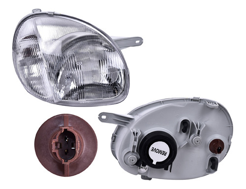 Faro Dodge Atos 2000-2001 P/foco Halogeno S/foco Depo Der