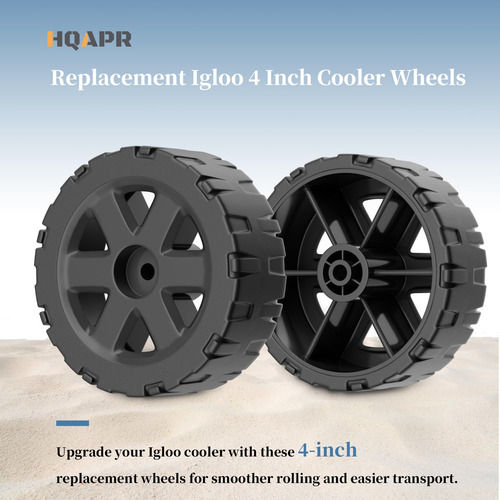 Hqapr Kit De Rueda Negra De 4 Pulgadas Para Enfriadores Iglú