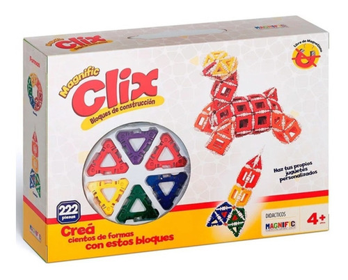 Magnific Clix Juego Bloques De Construcción 222 Piezas Lelab