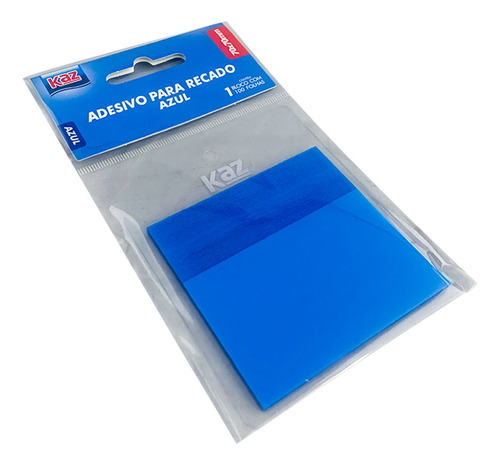 Bloco Recado Autoadesivo Azul Transparente Tipo Post It