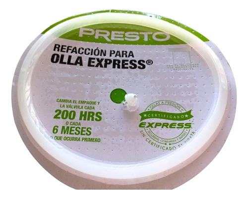 Empaque Olla Express Presto Premier 6, 7, Y 8 Lts. Original