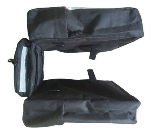 Imagen 2 de 2 de Alforja Para Bicicleta Portabulto Trasero Negro Benotto