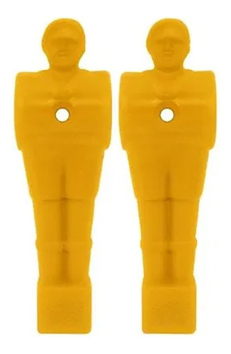 Boneco De Pebolim Totó Amarelo Com 2 Peças 9/16 10 Cm