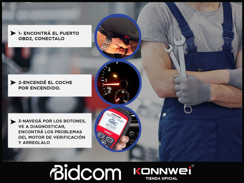 Imagen 6 de 9 de Escaner Automotriz Obd2 Konnwei Lector Autos Diagnostico