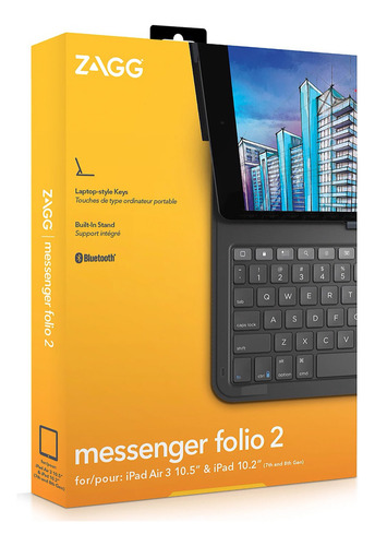 Case C/ Teclado Zagg Para iPad Air 3 10.5 A2123 A2152 (open)