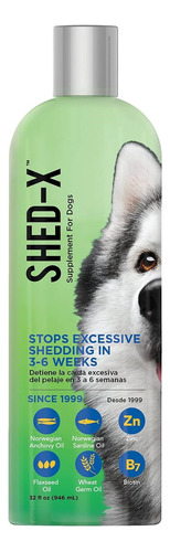 Shed X Dermaplex Perros Suplemento Vitaminico Pelo Piel 32oz