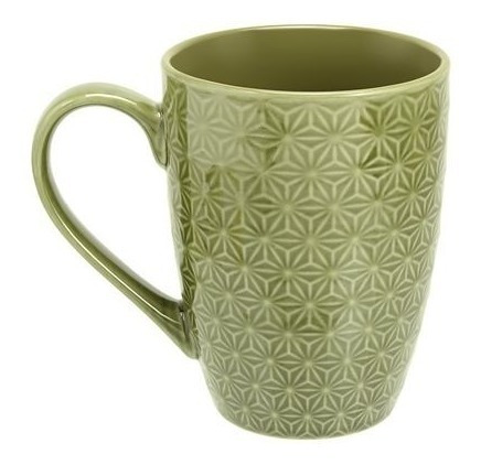 Mug Alto De Ceramica Verde