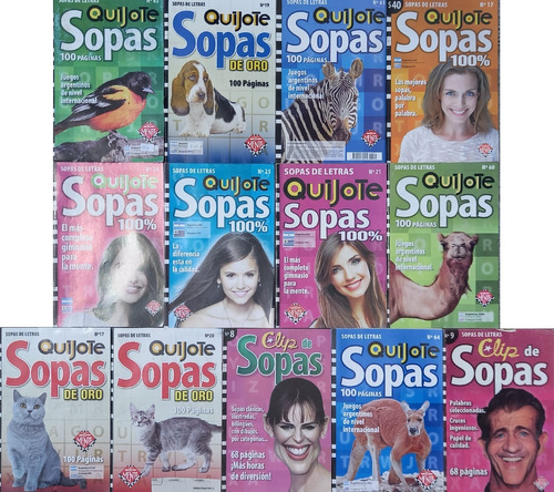 13 Revistas - Sopa De Letras - Quijote De Mente