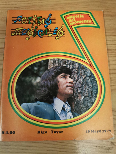 Revista Notitas Musicales Rigo Tovar 15 De Mayo Del 79