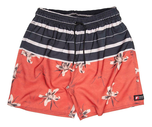 Short Bermuda Fico Casual De Verano Playa Con Ajuste Cordón