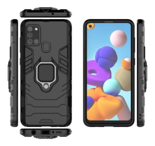 Case Armadura Samsung Galaxy A11 A21s A31 + Vidrio Completo
