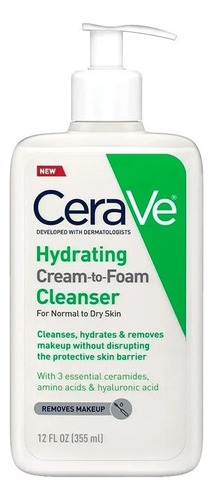 Cerave Hydrating Cream-to-foam Cleanser 355ml