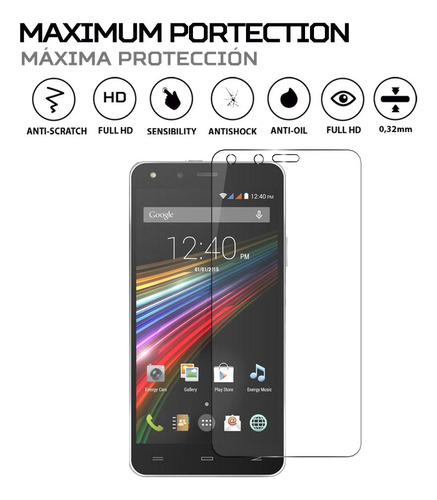 Protector De Pantalla Anti-shock Energy Sistem Phone Pro Hd