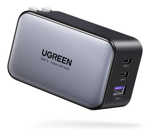 Ugreen Cargador Carga Rápida Gantech Usb A/2 Usb C 65w 3en1