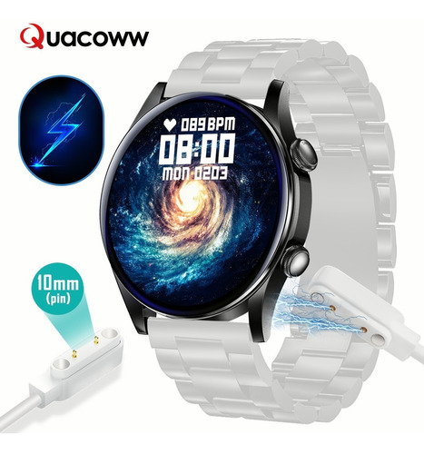 Cable Cargador Smartwatch Qm012 Usb Carga Reloj Inteligente