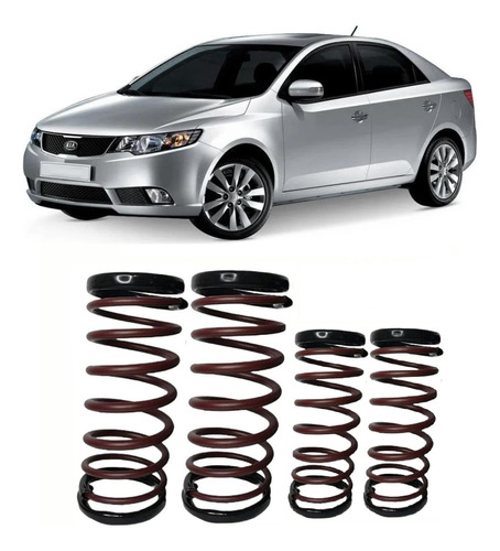 Kit 4 Molas Esportivas Kia Cerato 2009 2010 2011 2012 2013