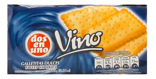 Galletas Dos En Uno Vino 160 G