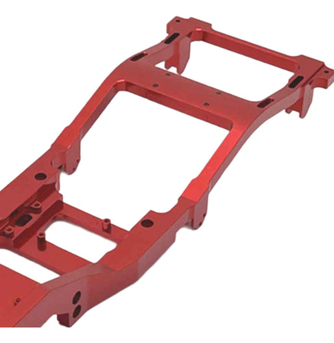 Quadro De Chassi De Carro Rc Escala 1:12, Peças Vermelho