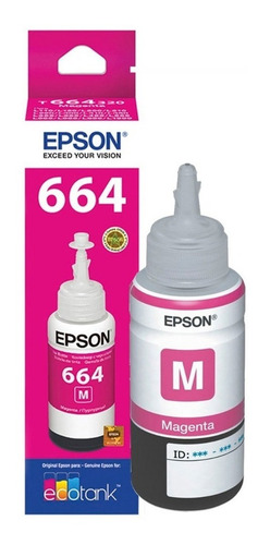 Imagen 3 de 6 de Tinta Epson T664 Magenta T664320 - L475 L495 L220 L395 L365