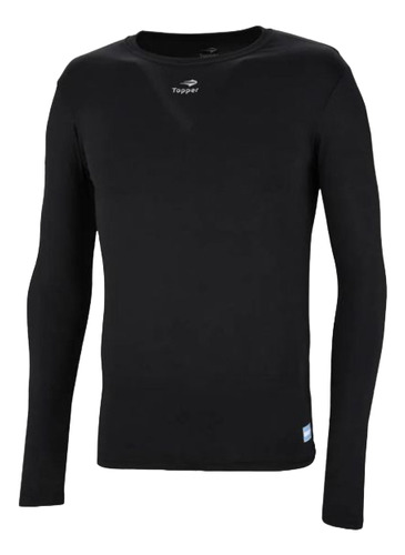 Remera Termica Topper Negro Hombre Deporfan