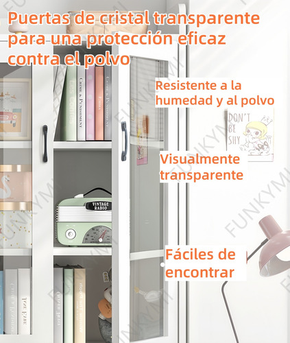 Librero Con Entrepaños Y Puerta Mueble Estilo Minimalista