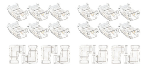 Kit De Conectores Led Cob De 2 Pines Y 8 Mm Para Tiras Led C