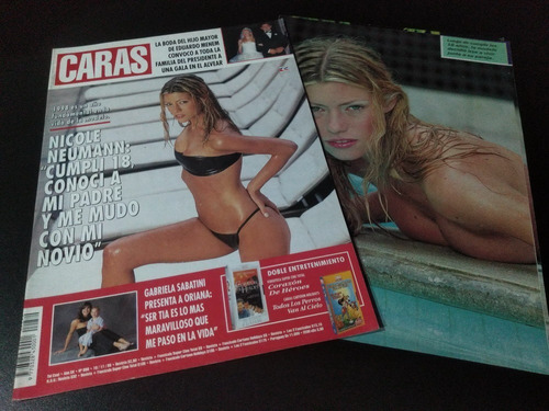 Nicole Neumann * Tapa Y Nota Revista Caras 880 * 1998