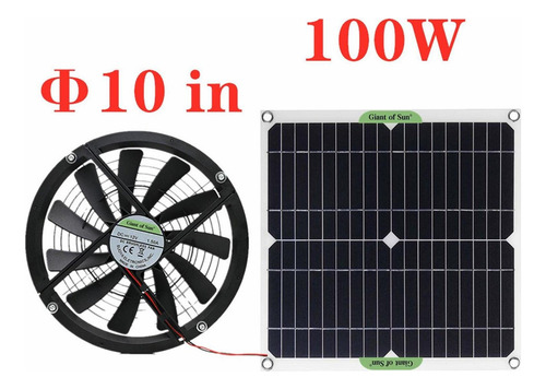 . Ventilador De Con Panel De Energía Solar, Mini Ventilador
