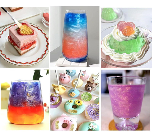 Purpurina Colorante Comestible Decorativa Postres Redondox10