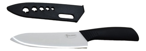 Cuchillo Cerámica C/vaina Mango Silicona 27,cm Marca Palermo