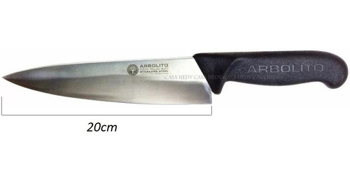 Imagen 2 de 3 de Cuchillo Arbolito Chef I Inox. 440 Hoja 20cm 2708 Santoprene