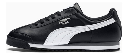 Tenis Puma Roma Basic color black/white/puma silver - adulto 28 MX