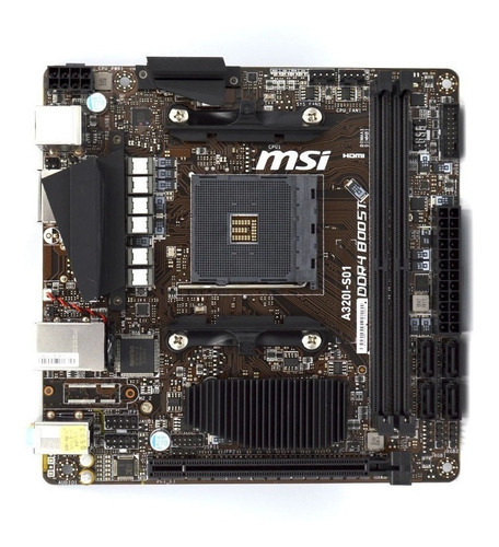 Tarjeta Madre Msi A320i-s01 Socket Am4 Ddr4 3200 Dp Hdmi /vc