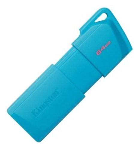 Pendrive Kingston 64gb Usb 3.2 Exodia Neon Aqua Blue