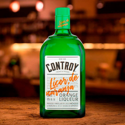 Caja De 12 Licor De Naranja Controy 1000 Ml