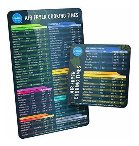 Air Fryer Magnetic Cheat Sheet Set, Air Fryer Accesorios Coo