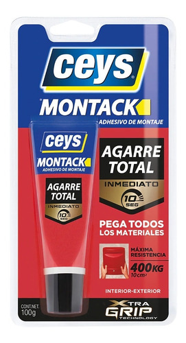 Adhesivo De Montaje Ceys Montack Agarre Total 100grs