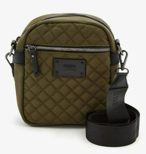 Crossbody Morral Steve Madden Modelo Bdrake Color Olive Usa